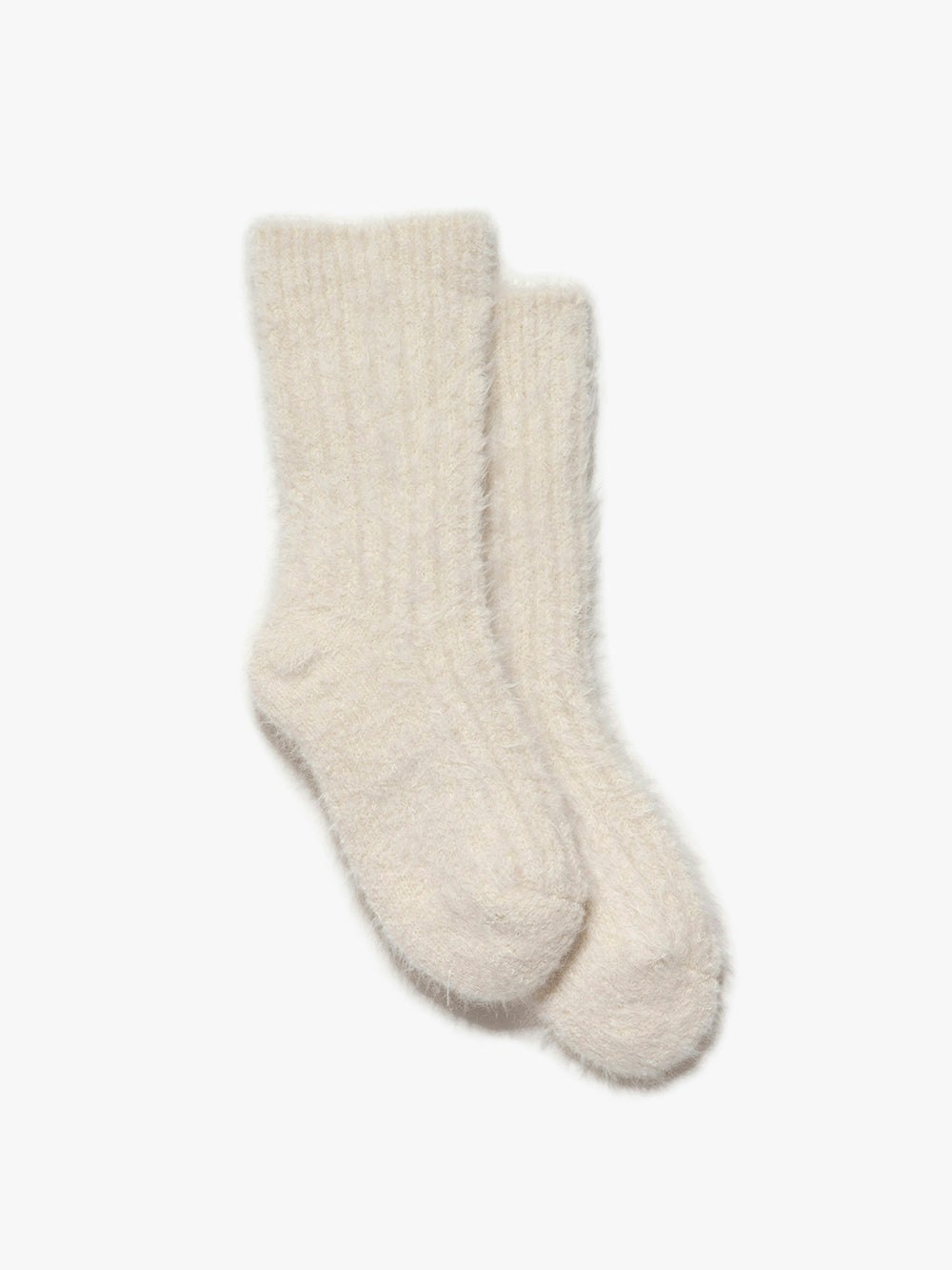 Fuzzy Socks -- Off White